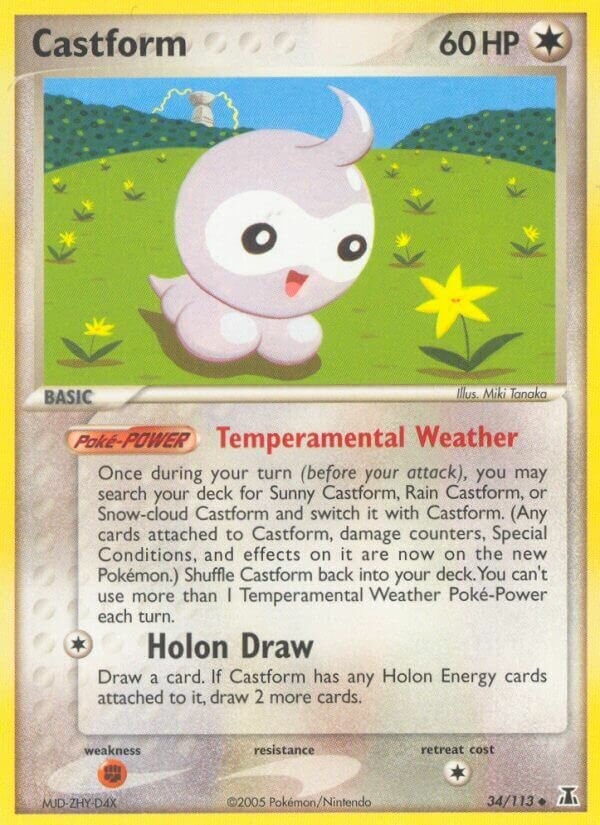 Castform 034/113 — EX Delta Species (English Pokémon TCG card)