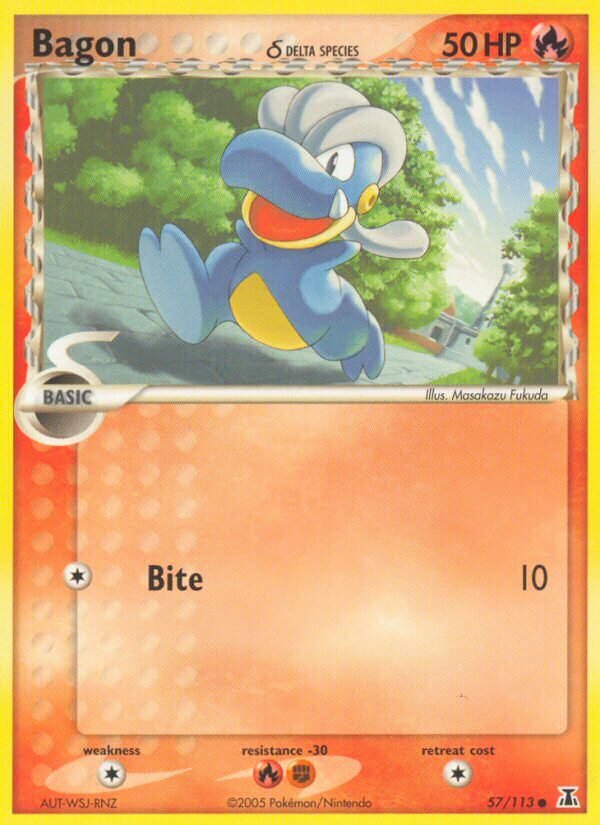 Bagon 057/113 — EX Delta Species (English Pokémon TCG card)