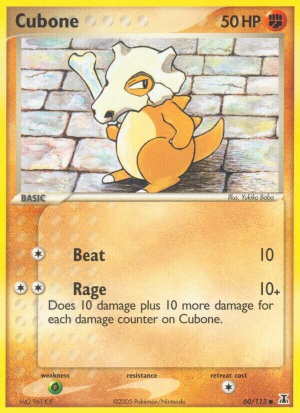 Cubone 060/113 — EX Delta Species (English Pokémon TCG card)