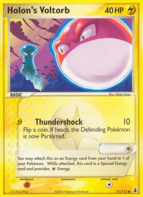Holon's Voltorb 071/113 — EX Delta Species (English Pokémon TCG card)