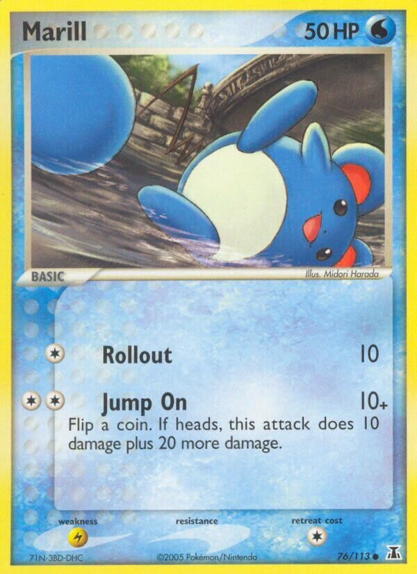 Marill 076/113 — EX Delta Species (English Pokémon TCG card)