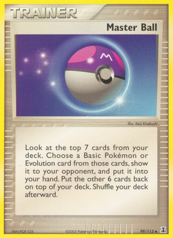 Master Ball 099/113 — EX Delta Species (English Pokémon TCG card)