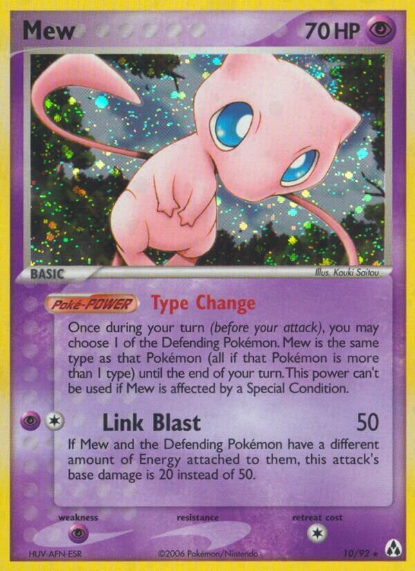 Mew 010/92 — EX Legend Maker (English Pokémon TCG card)