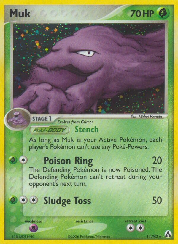 Muk 011/92 — EX Legend Maker (English Pokémon TCG card)