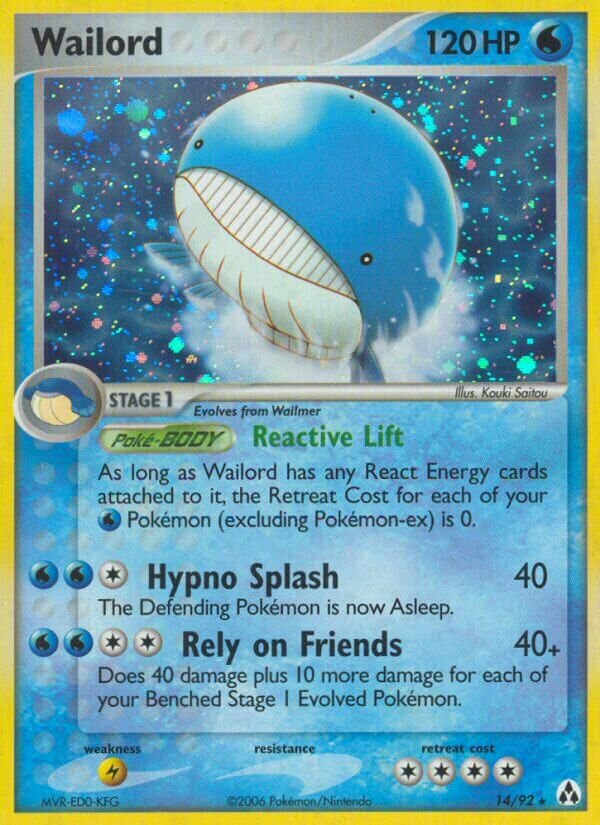 Wailord 014/92 — EX Legend Maker (English Pokémon TCG card)