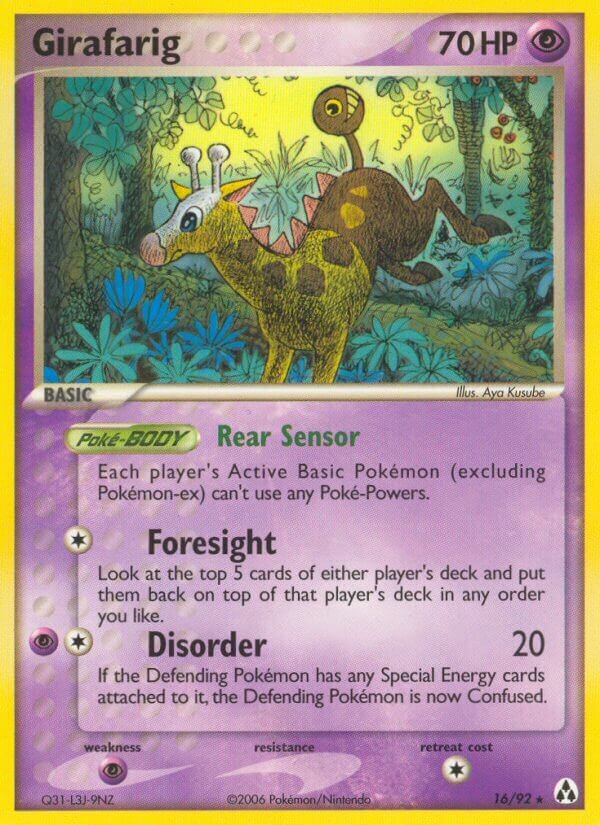 Girafarig 016/92 — EX Legend Maker (English Pokémon TCG card)