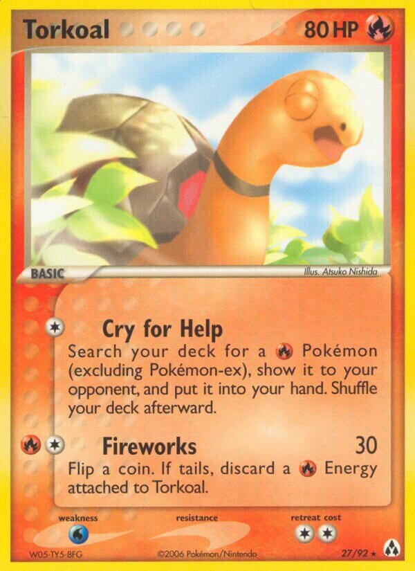 Torkoal 027/92 — EX Legend Maker (English Pokémon TCG card)