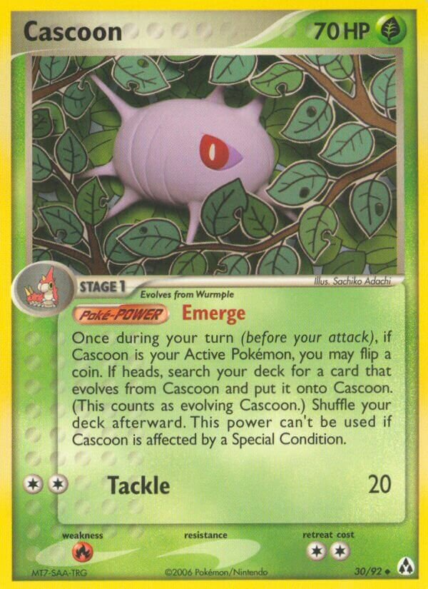 Cascoon 030/92 — EX Legend Maker (English Pokémon TCG card)