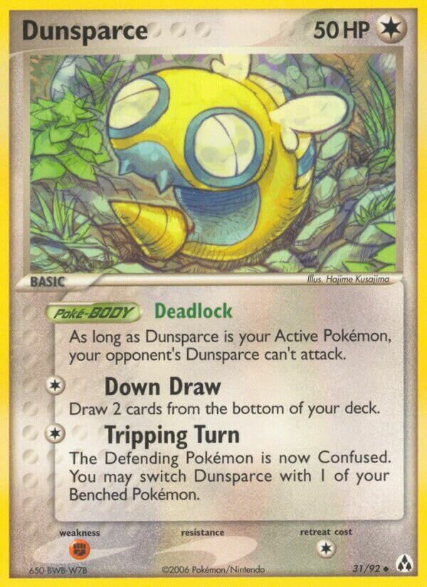 Dunsparce 031/92 — EX Legend Maker (English Pokémon TCG card)