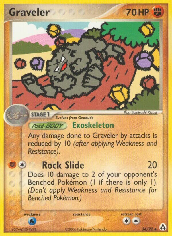 Graveler 034/92 — EX Legend Maker (English Pokémon TCG card)