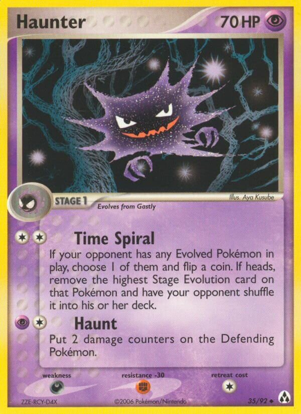 Haunter 035/92 — EX Legend Maker (English Pokémon TCG card)