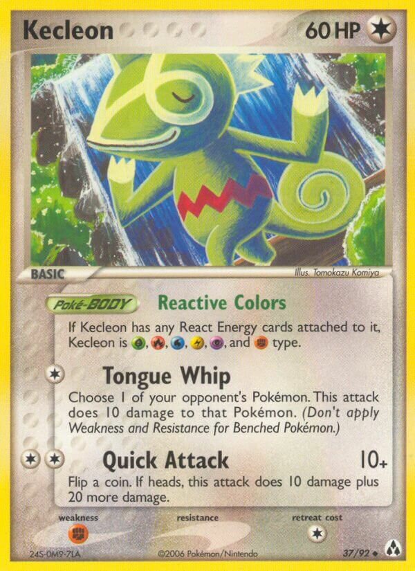 Kecleon 037/92 — EX Legend Maker (English Pokémon TCG card)