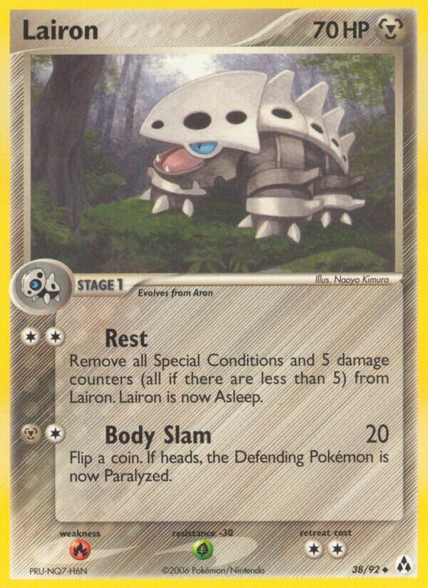 Lairon 038/92 — EX Legend Maker (English Pokémon TCG card)