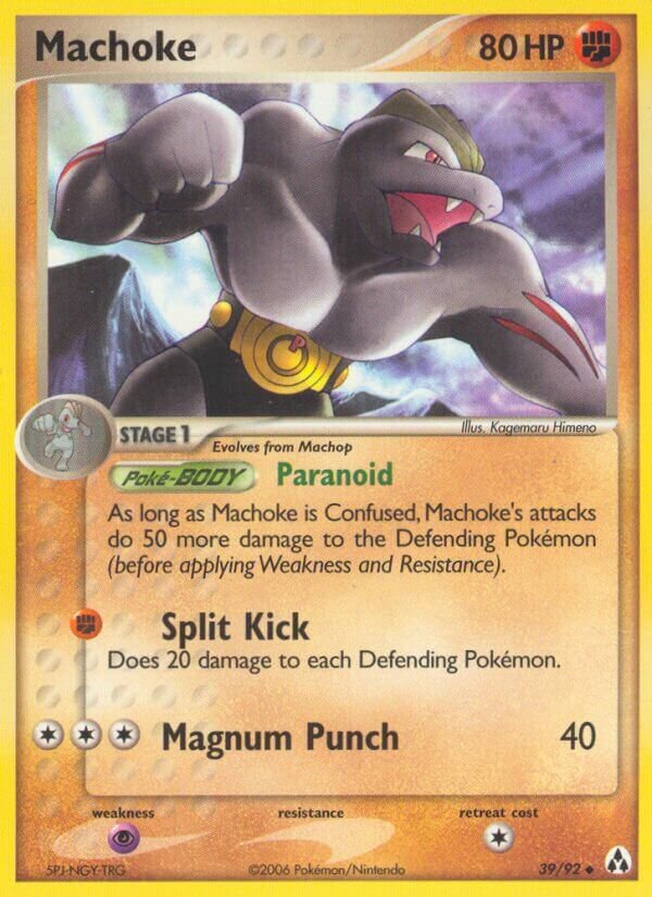Machoke 039/92 — EX Legend Maker (English Pokémon TCG card)