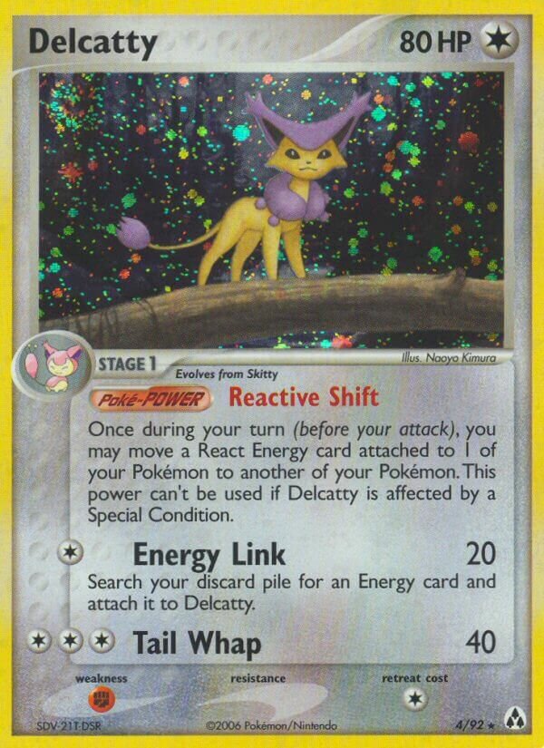 Delcatty 004/92 — EX Legend Maker (English Pokémon TCG card)
