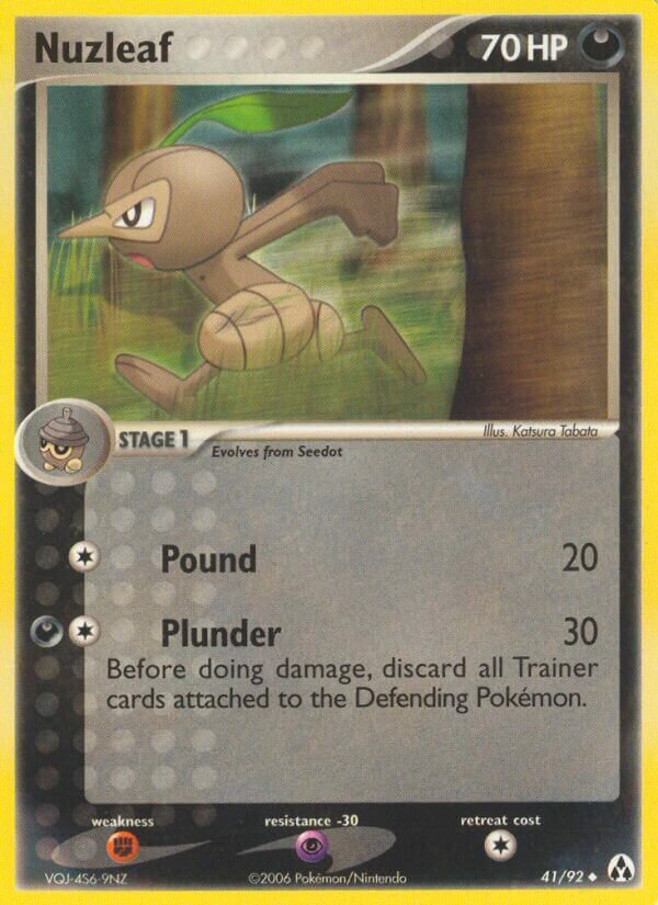 Nuzleaf 041/92 — EX Legend Maker (English Pokémon TCG card)