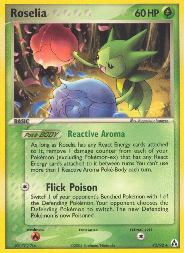 Roselia 042/92 — EX Legend Maker (English Pokémon TCG card)
