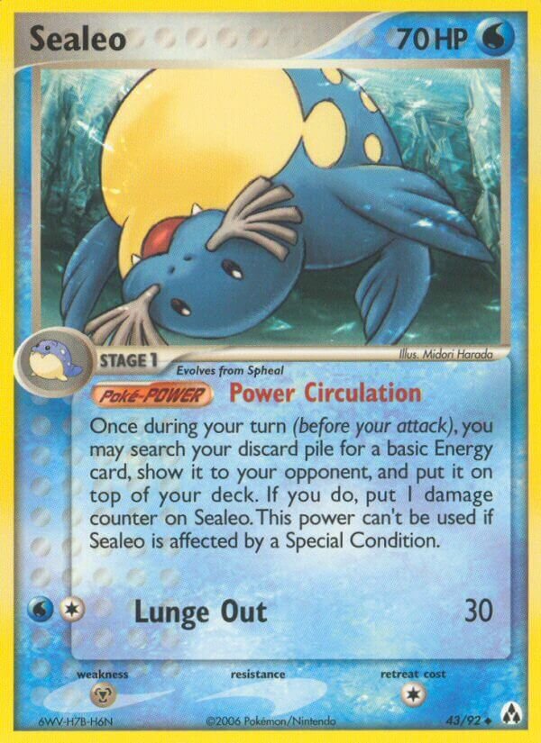 Sealeo 043/92 — EX Legend Maker (English Pokémon TCG card)