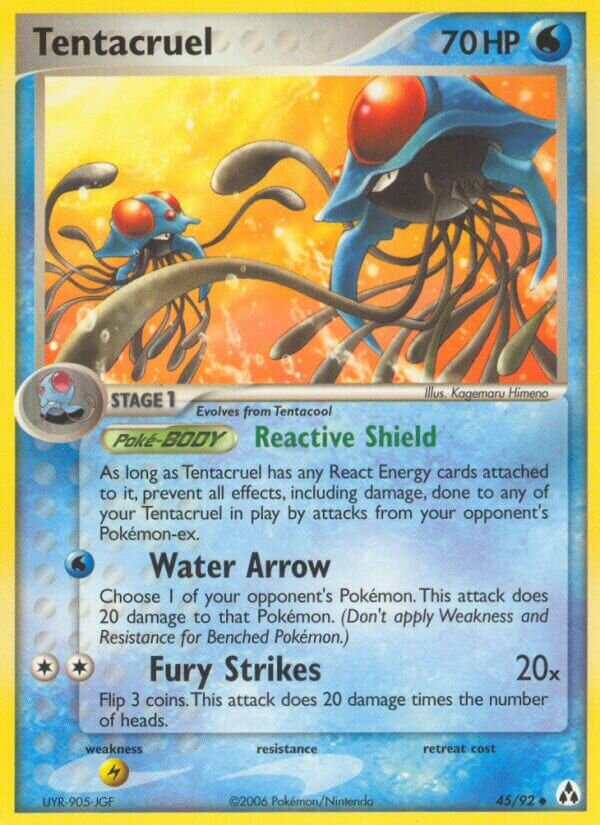 Tentacruel 045/92 — EX Legend Maker (English Pokémon TCG card)