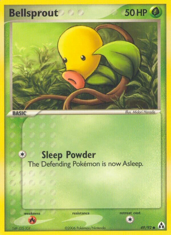 Bellsprout 049/92 — EX Legend Maker (English Pokémon TCG card)