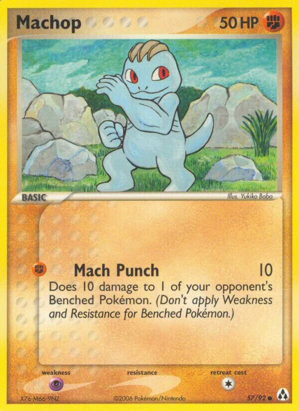 Machop 057/92 — EX Legend Maker (English Pokémon TCG card)