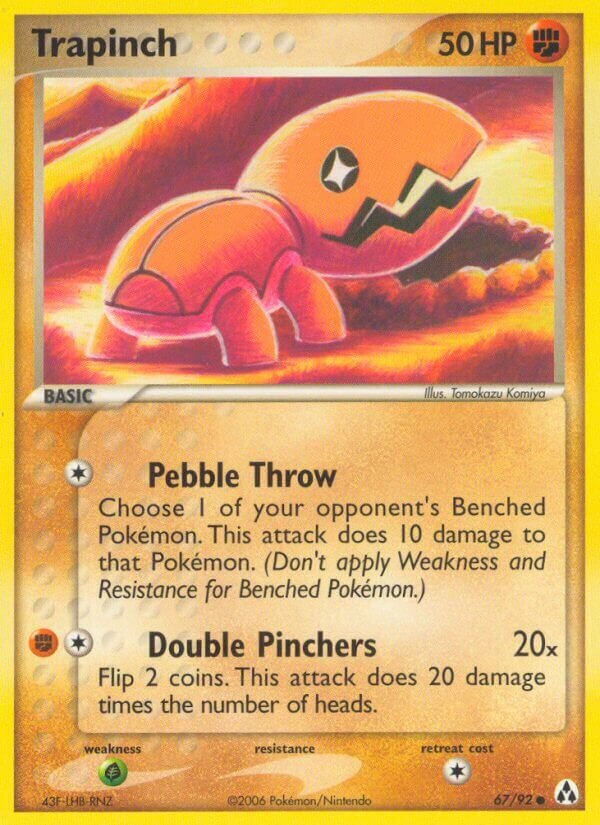 Trapinch 067/92 — EX Legend Maker (English Pokémon TCG card)