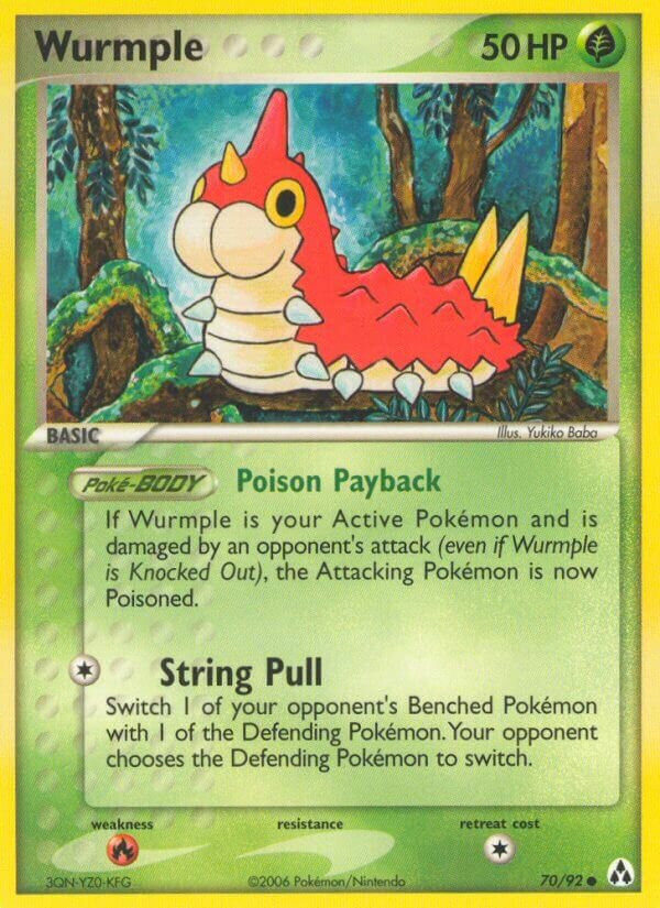 Wurmple 070/92 — EX Legend Maker (English Pokémon TCG card)
