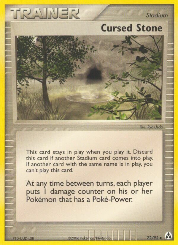 Cursed Stone 072/92 — EX Legend Maker (English Pokémon TCG card)