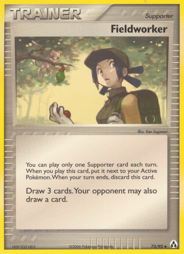 Fieldworker 073/92 — EX Legend Maker (English Pokémon TCG card)