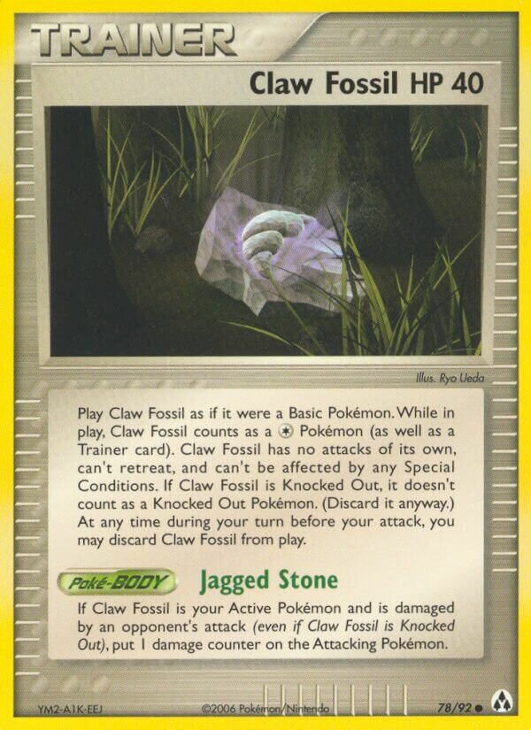 Claw Fossil 078/92 — EX Legend Maker (English Pokémon TCG card)
