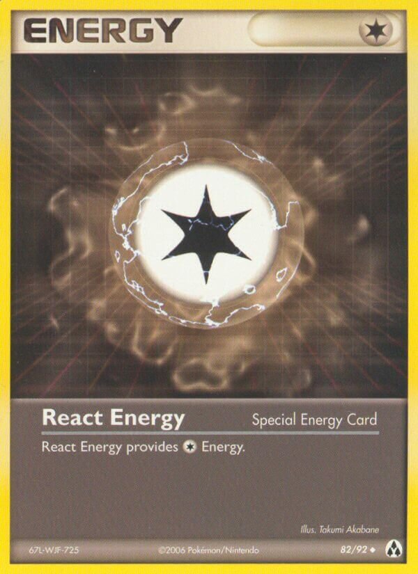React Energy 082/92 — EX Legend Maker (English Pokémon TCG card)