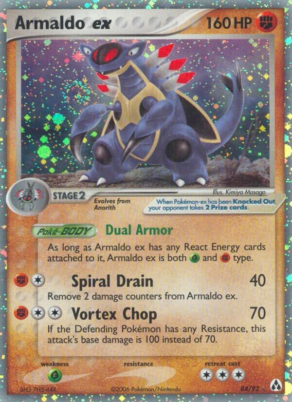 Armaldo ex 084/92 — EX Legend Maker (English Pokémon TCG card)
