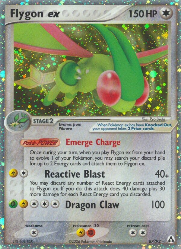 Flygon ex 087/92 — EX Legend Maker (English Pokémon TCG card)