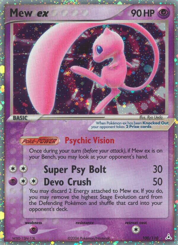 Mew ex 100/110 — EX Holon Phantoms (English Pokémon TCG card)