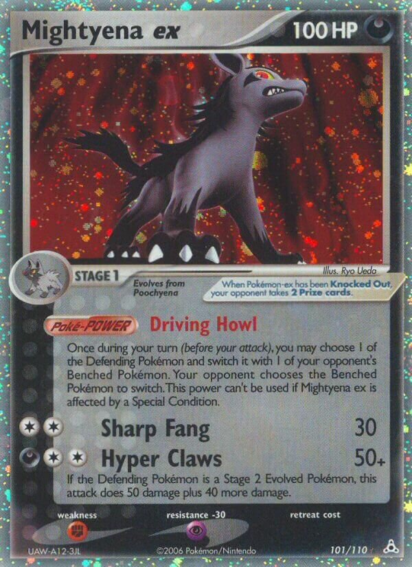Mightyena ex 101/110 — EX Holon Phantoms (English Pokémon TCG card)