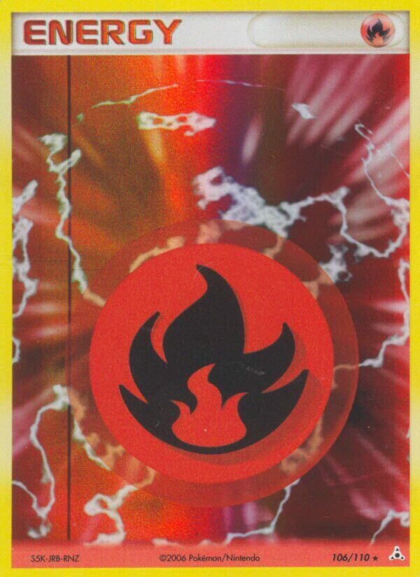 Fire Energy 106/110 — EX Holon Phantoms (English Pokémon TCG card)