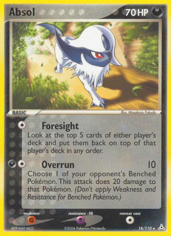 Absol 018/110 — EX Holon Phantoms (English Pokémon TCG card)