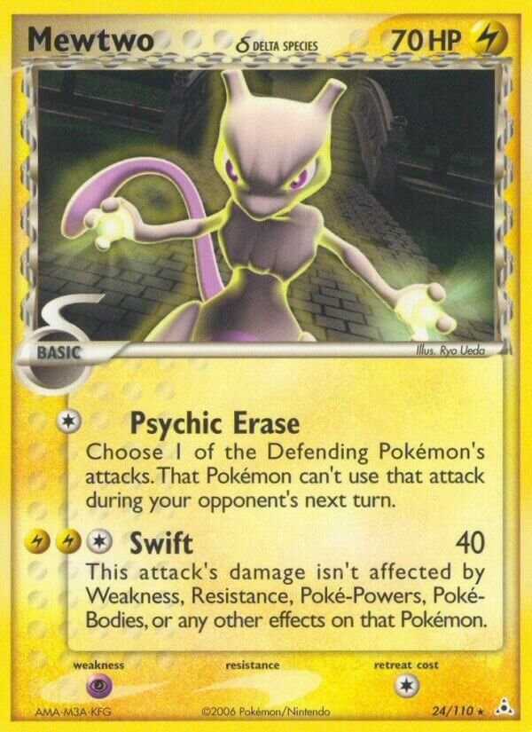 Mewtwo 024/110 — EX Holon Phantoms (English Pokémon TCG card)