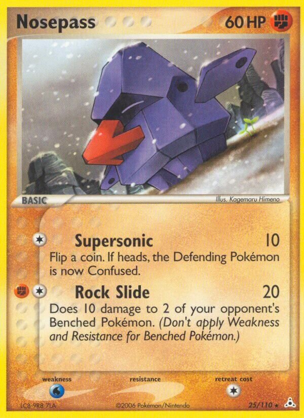 Nosepass 025/110 — EX Holon Phantoms (English Pokémon TCG card)