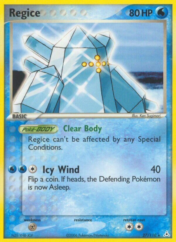 Regice 027/110 — EX Holon Phantoms (English Pokémon TCG card)