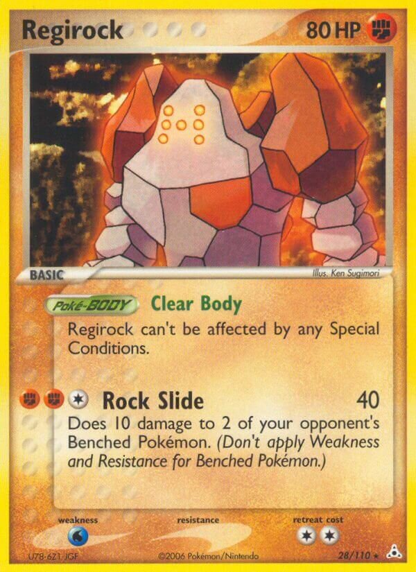 Regirock 028/110 — EX Holon Phantoms (English Pokémon TCG card)