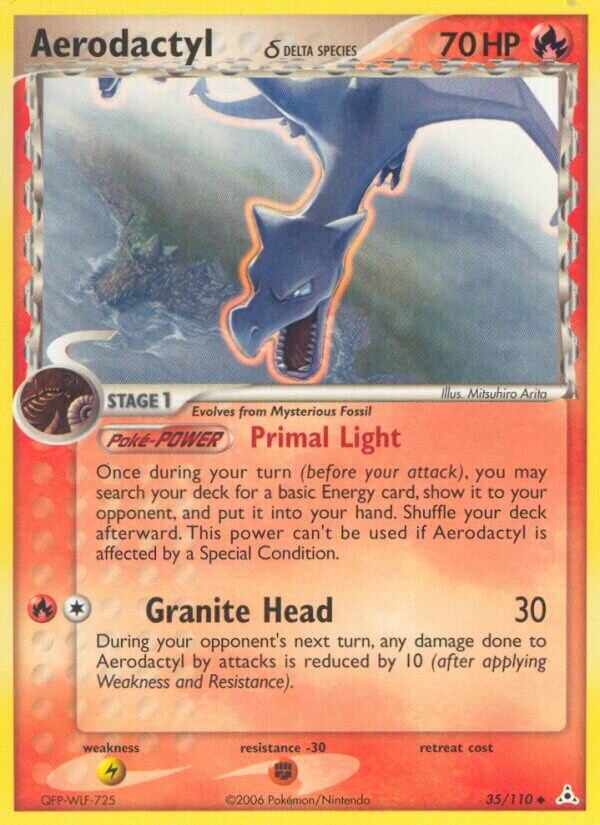 Aerodactyl 035/110 — EX Holon Phantoms (English Pokémon TCG card)