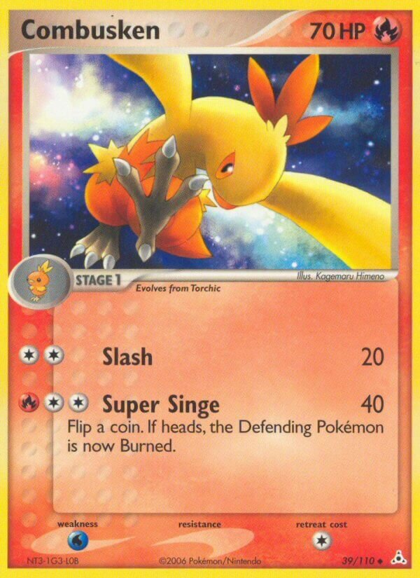 Combusken 039/110 — EX Holon Phantoms (English Pokémon TCG card)