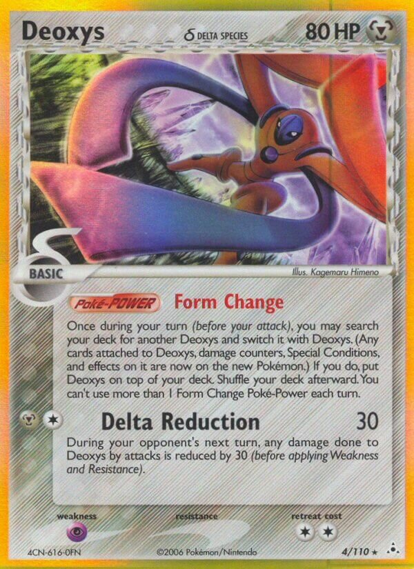 Deoxys 004/110 — EX Holon Phantoms (English Pokémon TCG card)