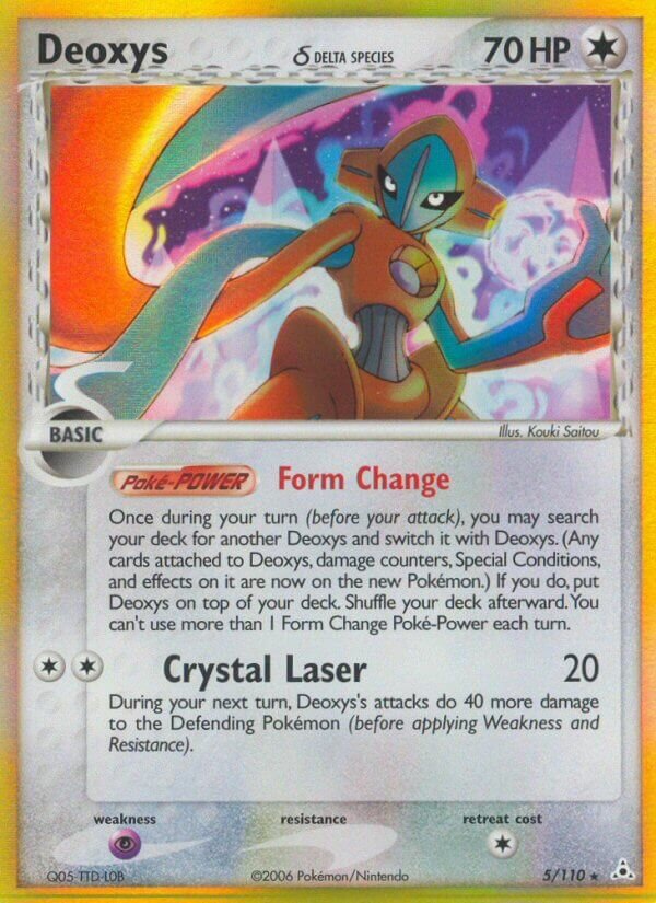 Deoxys 005/110 — EX Holon Phantoms (English Pokémon TCG card)
