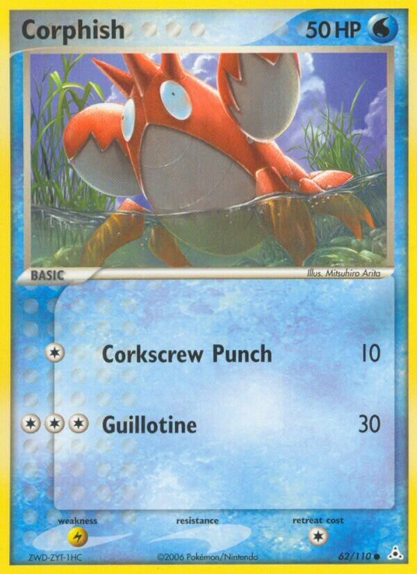 Corphish 062/110 — EX Holon Phantoms (English Pokémon TCG card)