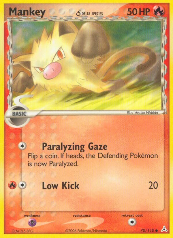Mankey 070/110 — EX Holon Phantoms (English Pokémon TCG card)
