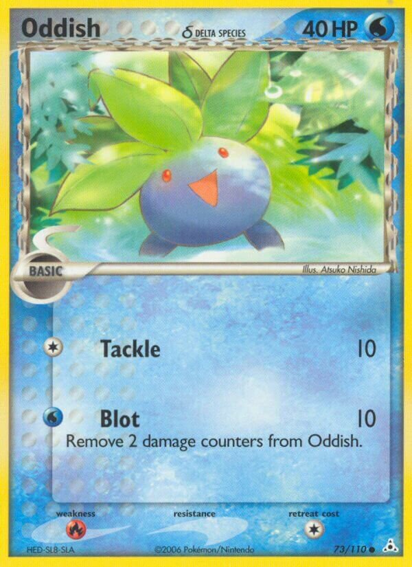 Oddish 073/110 — EX Holon Phantoms (English Pokémon TCG card)