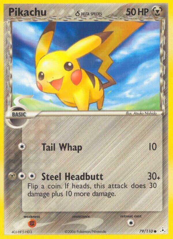 Pikachu 079/110 — EX Holon Phantoms (English Pokémon TCG card)