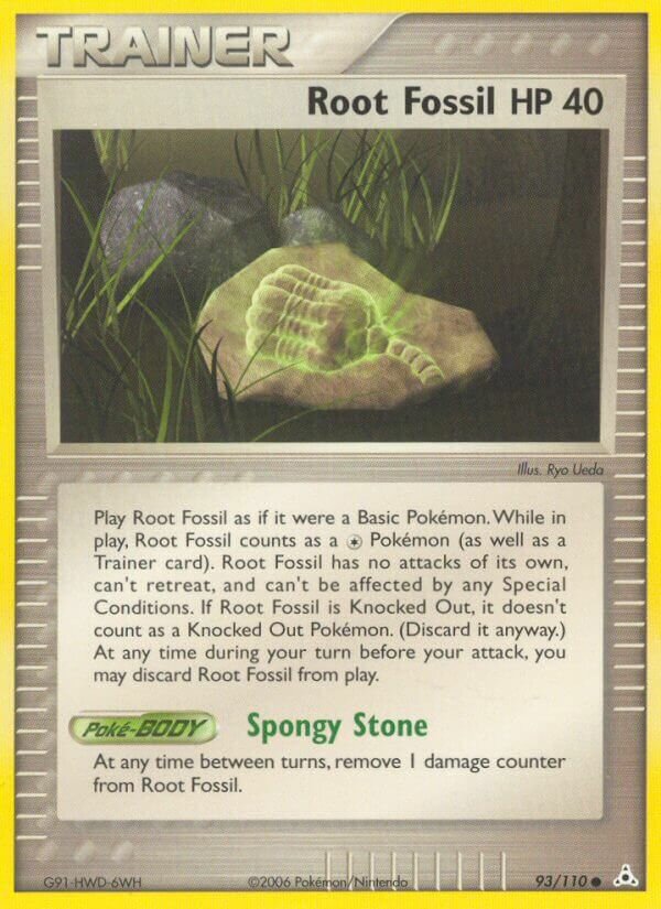 Root Fossil 093/110 — EX Holon Phantoms (English Pokémon TCG card)